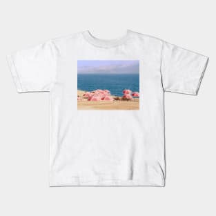 Israel, Dead Sea, Beach Umbrellas Kids T-Shirt